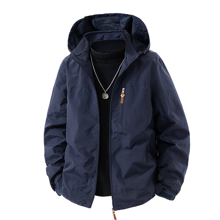 Herren Outdoor-Jacke mit Kapuze und praktischen Taschen Drune