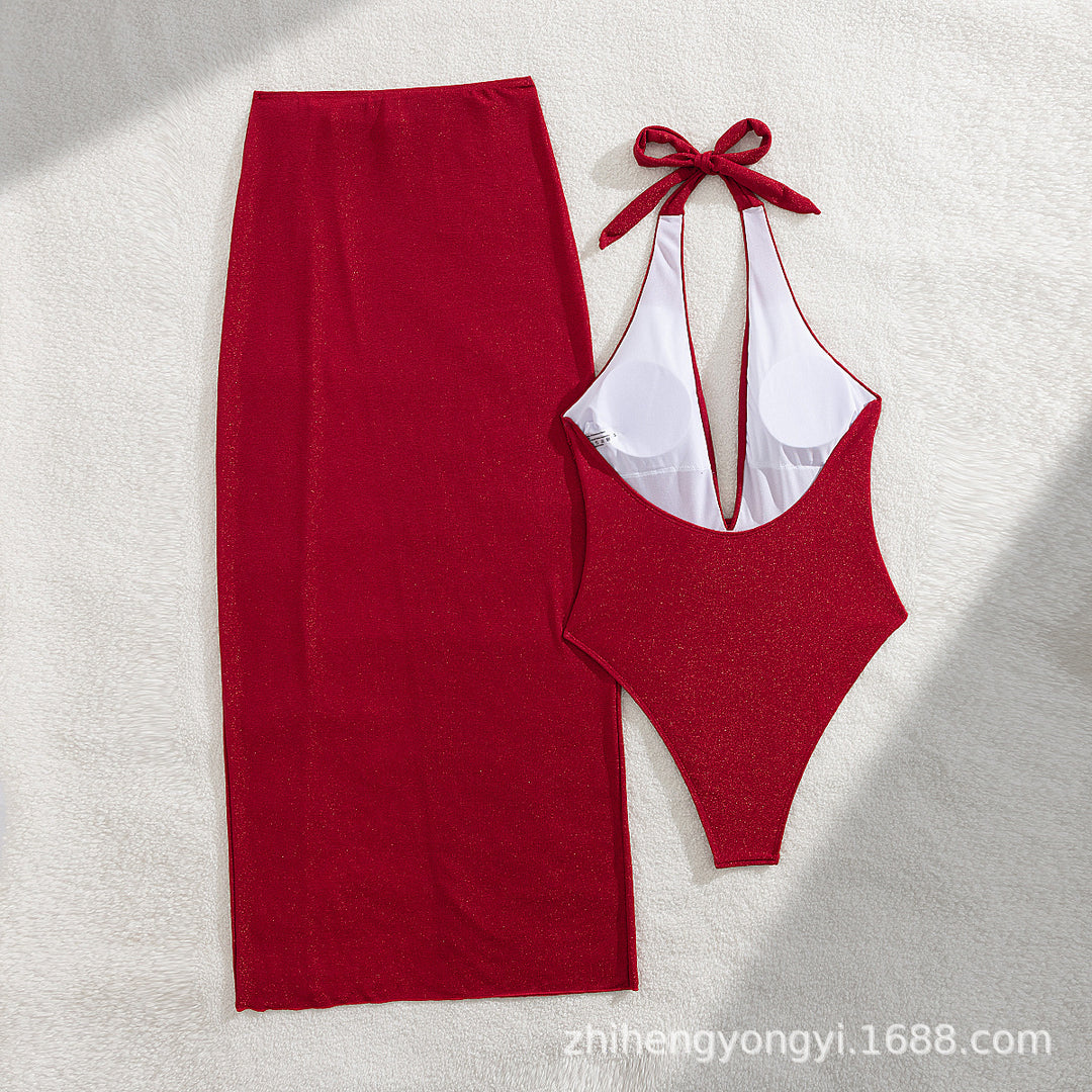 Damen Badeanzug und Strandrock Drune