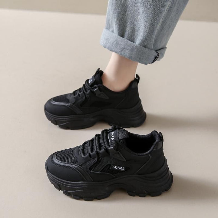 Damen Chunky Sneakers mit dämpfender Sohle und atmungsaktiver Obermaterialstruktur Drune
