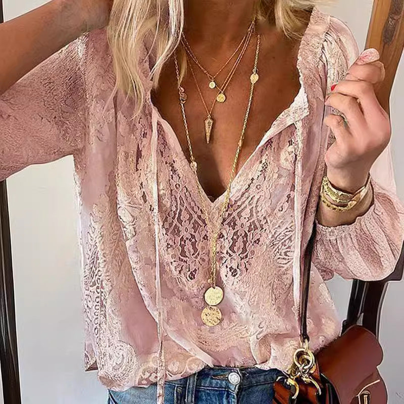 Drune | Bluse Mit Spitzenshirt Für Frauen