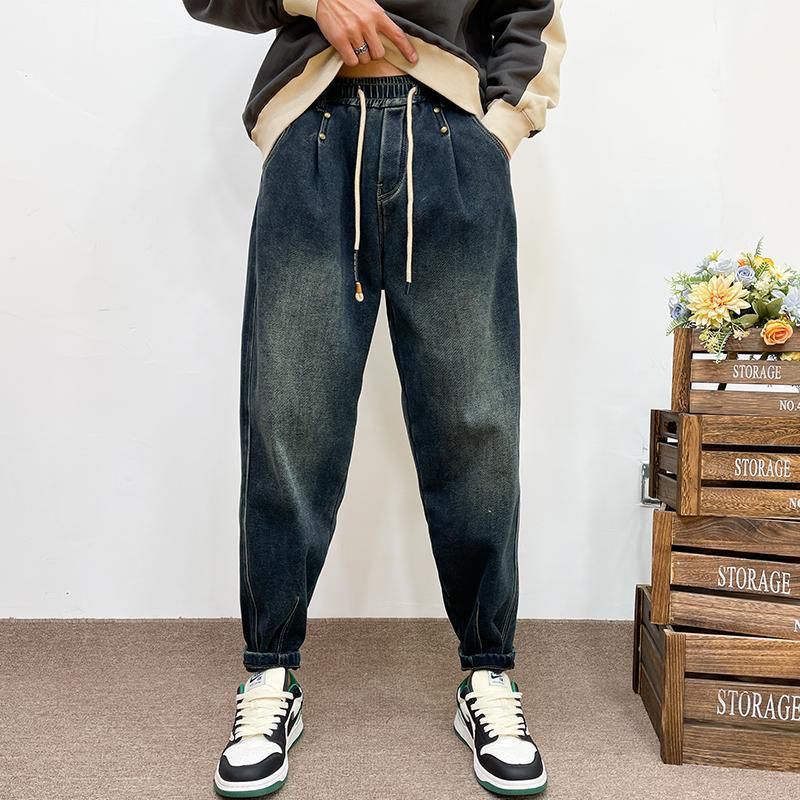 Herren Modische Ripped Jeans mit kreativen Patches Drune 1788342395