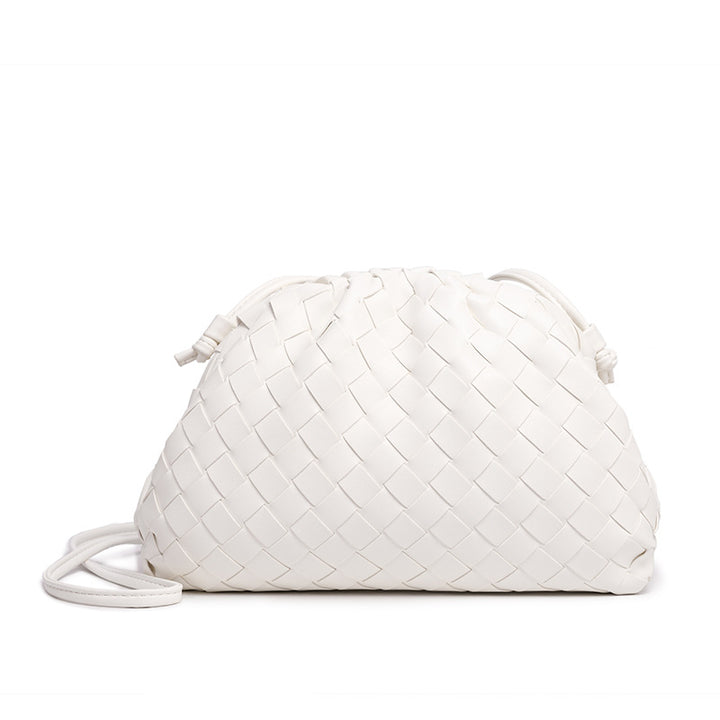 Drune | Leder Umhängetasche für Damen - Minimalistische Gewebte Tasche