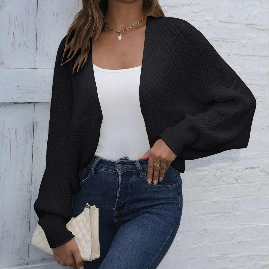 Damen lässige Strickjacke mit oversized Passform und offenen Frontöffnungen Drune