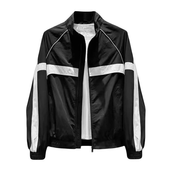 Herren modische Übergangsjacke mit hohem Kragen Drune