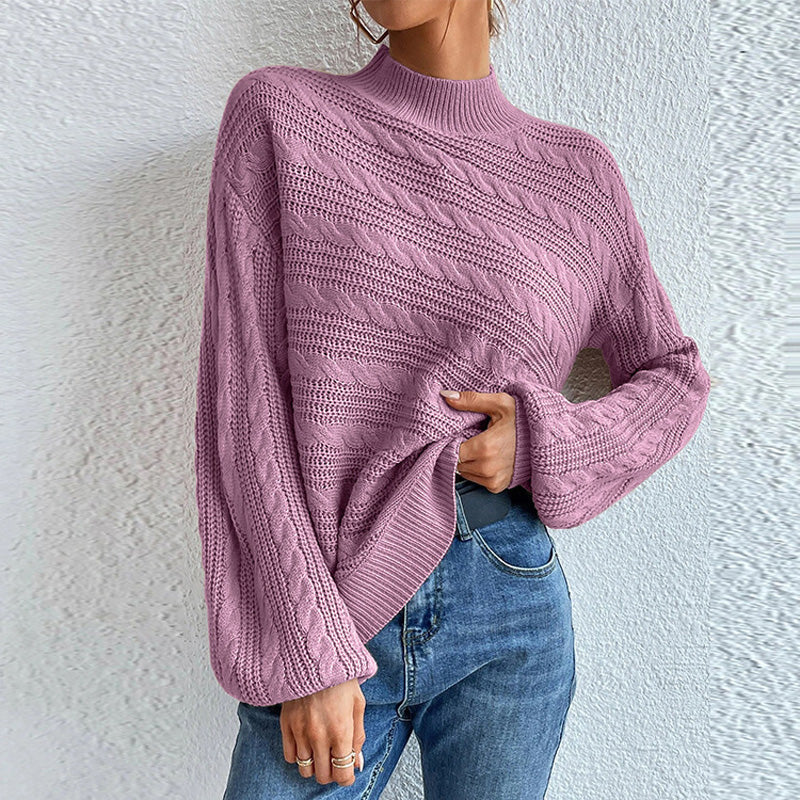 Drune | Pullover - Damen Winter Zopfmuster Pullover