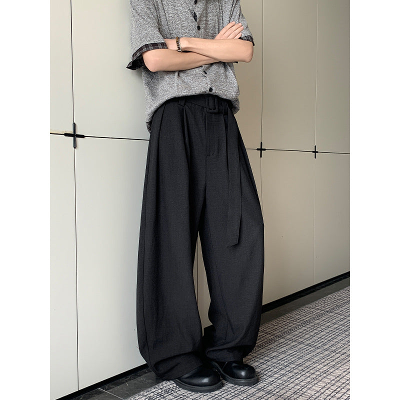 Damen Elegante und lässige weite Stoffhose Drune
