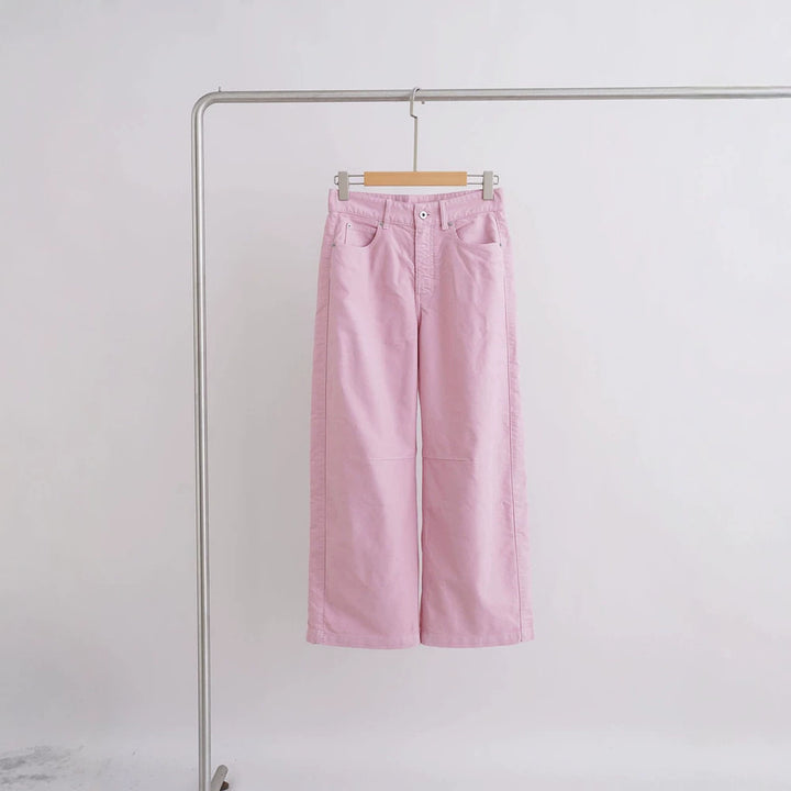 Damen Weite High-Waist Hose Drune