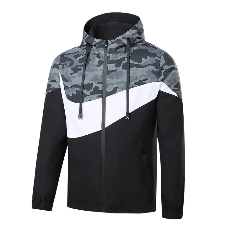 Herren Sportliche Übergangsjacke mit Camouflage-Design Drune