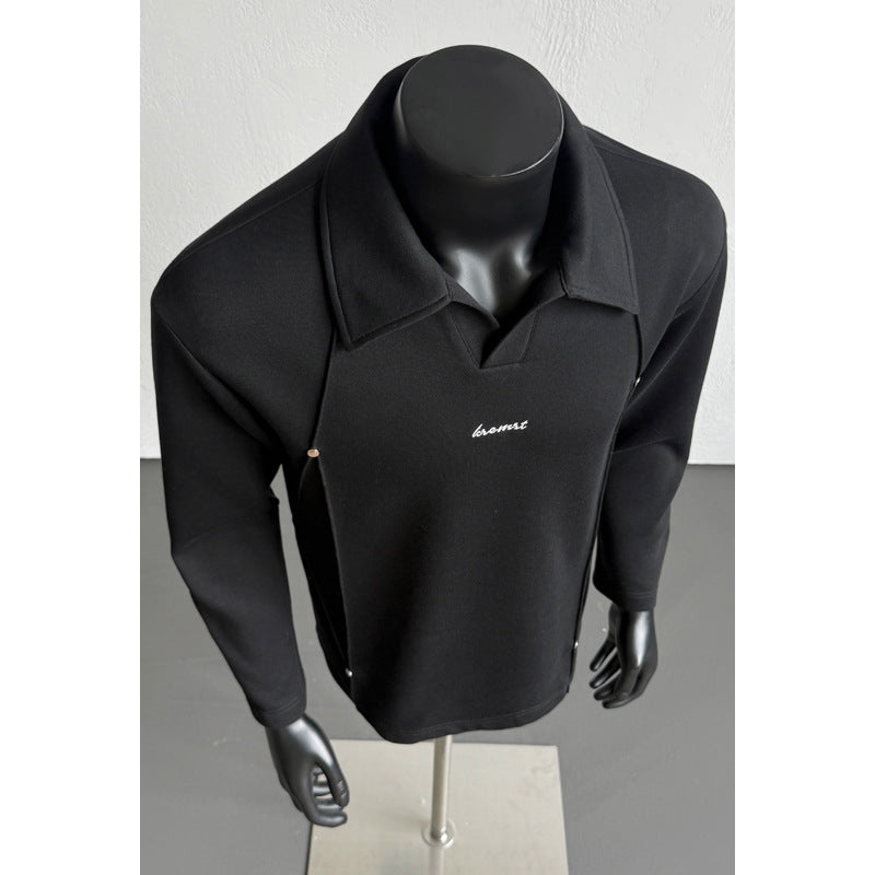 Herren Stadt-elegante Langarm-Hemdjacke Drune