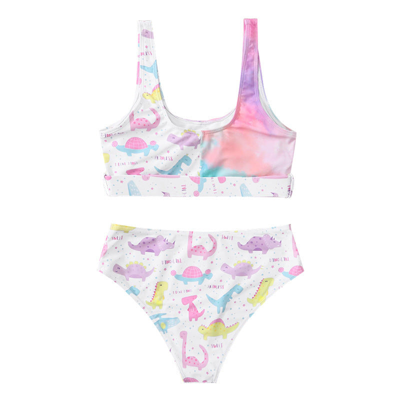 Damen Bikiniset mit verspieltem Dinosaurier-Muster Drune