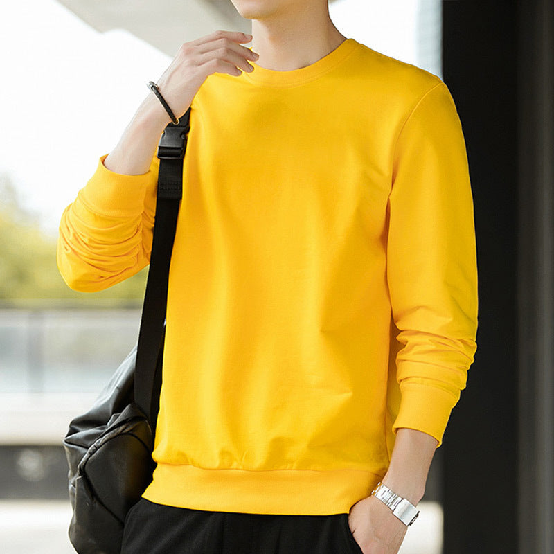 Herren Feines Baumwollmix‑Sweatshirt mit Rundhalsausschnitt und schmaler Passform Drune