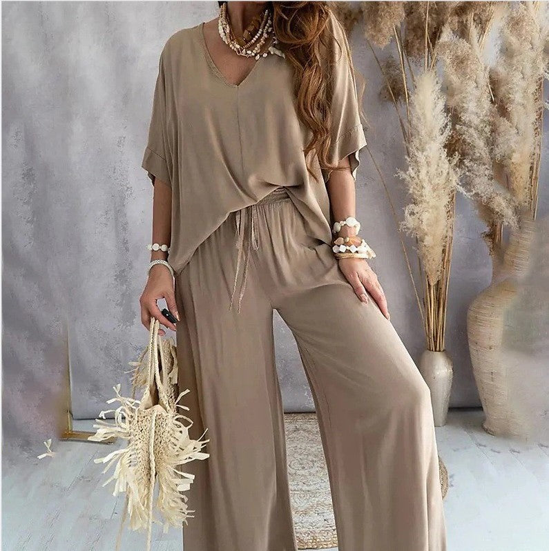 Damen Casual Chic Loungewear Set Drune