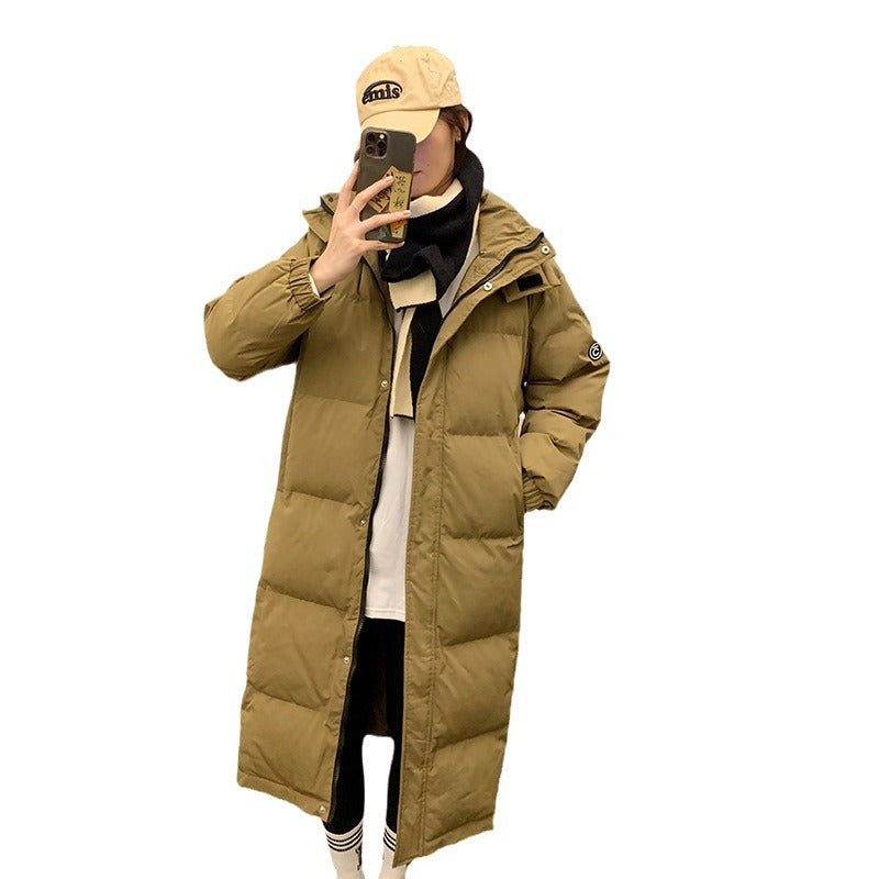 Damen Lange isolierte Winterjacke mit Kapuze und zusätzlichen Innentaschen Drune