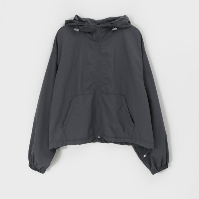 Damen winddichte Jacke mit Kapuze Drune