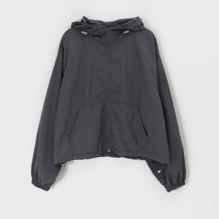 Damen winddichte Jacke mit Kapuze Drune