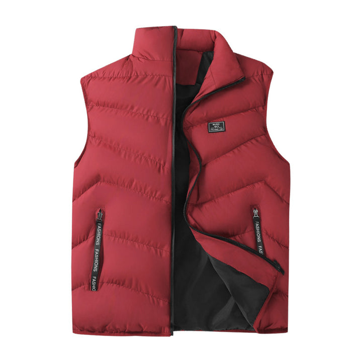 Herren Packbare Microfaser‑Steppweste mit Thermoisolierung, hohem Kragen und sicheren Ziptaschen Drune