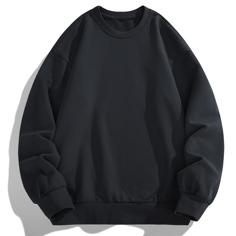 Herren Oversize Rundhals-Sweatshirt mit Rippbündchen und dropped-shoulder Schnitt Drune