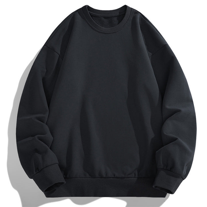 Herren Oversize Rundhals-Sweatshirt mit Rippbündchen und dropped-shoulder Schnitt Drune
