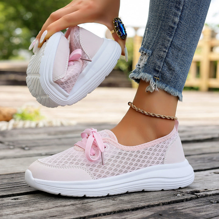 Damen Leichte und atmungsaktive Sneakers mit Netzstruktur Drune