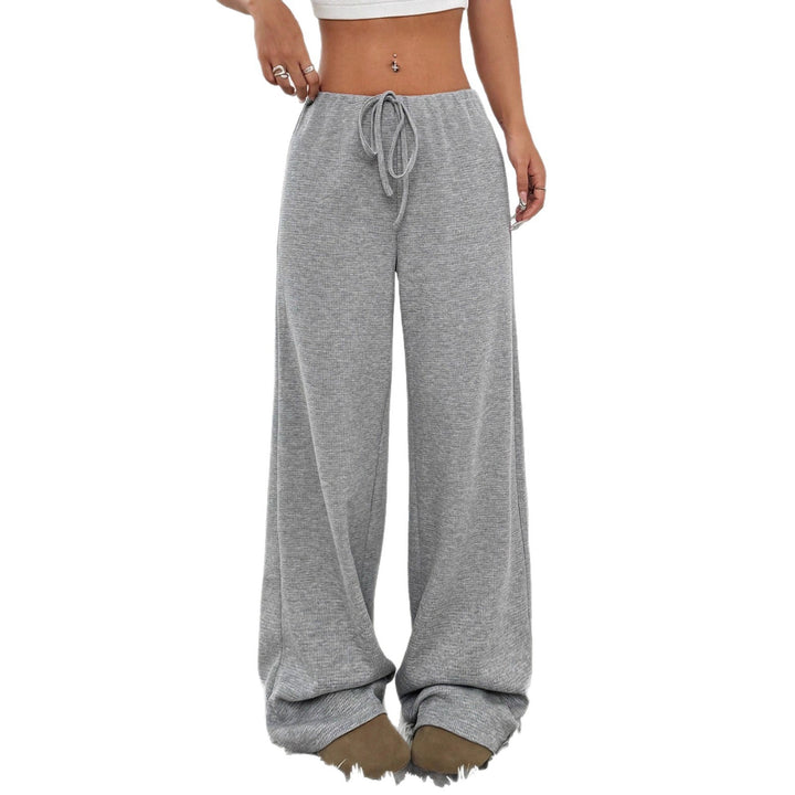 Damen bequeme Relaxhose mit weichem Material und elastischem Bund Drune