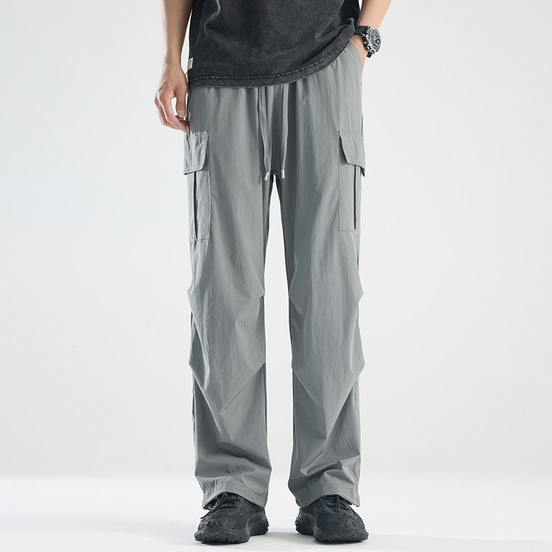 Herren Breite Tech‑Cargo‑Hose mit Utility‑Taschen und verstellbarem Bund Drune