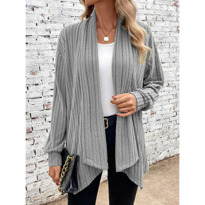 Damen lässige Strickjacke mit offenem Schnitt Drune