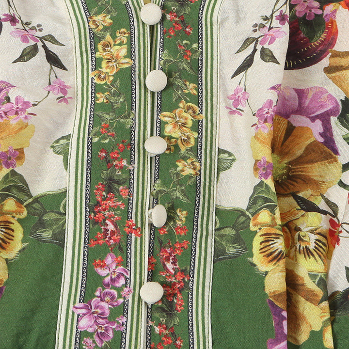 Damen Kurzkleid im Kimono-Stil mit Taillengürtel und V-Ausschnitt Drune