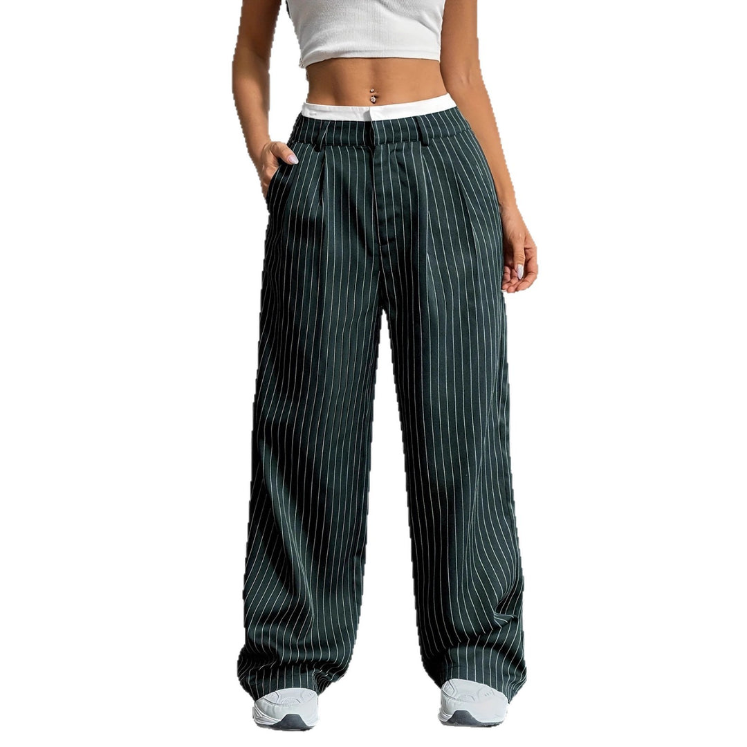Damen klassische Hochwasserhose mit schrägen Taschen Drune