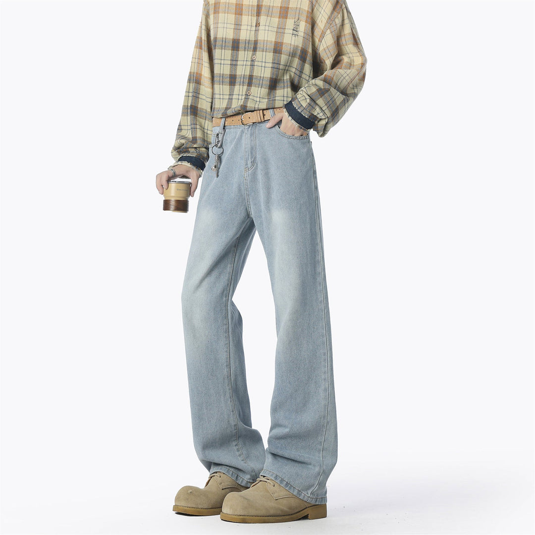 Herren lässige weit geschnittene Denim-Hose Drune