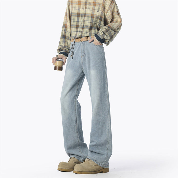 Herren lässige weit geschnittene Denim-Hose Drune