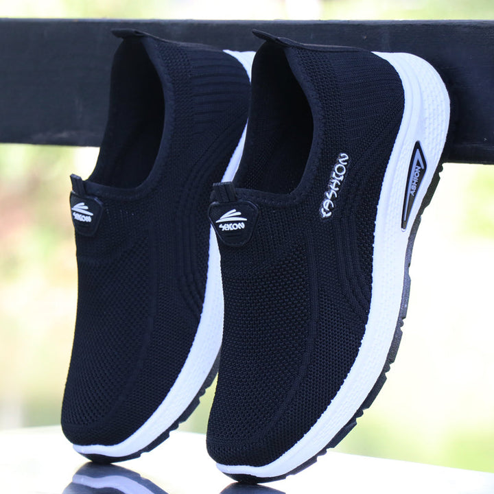Damen Slip-On Sneakers mit atmungsaktiver Struktur und bequemem Fußbett Drune