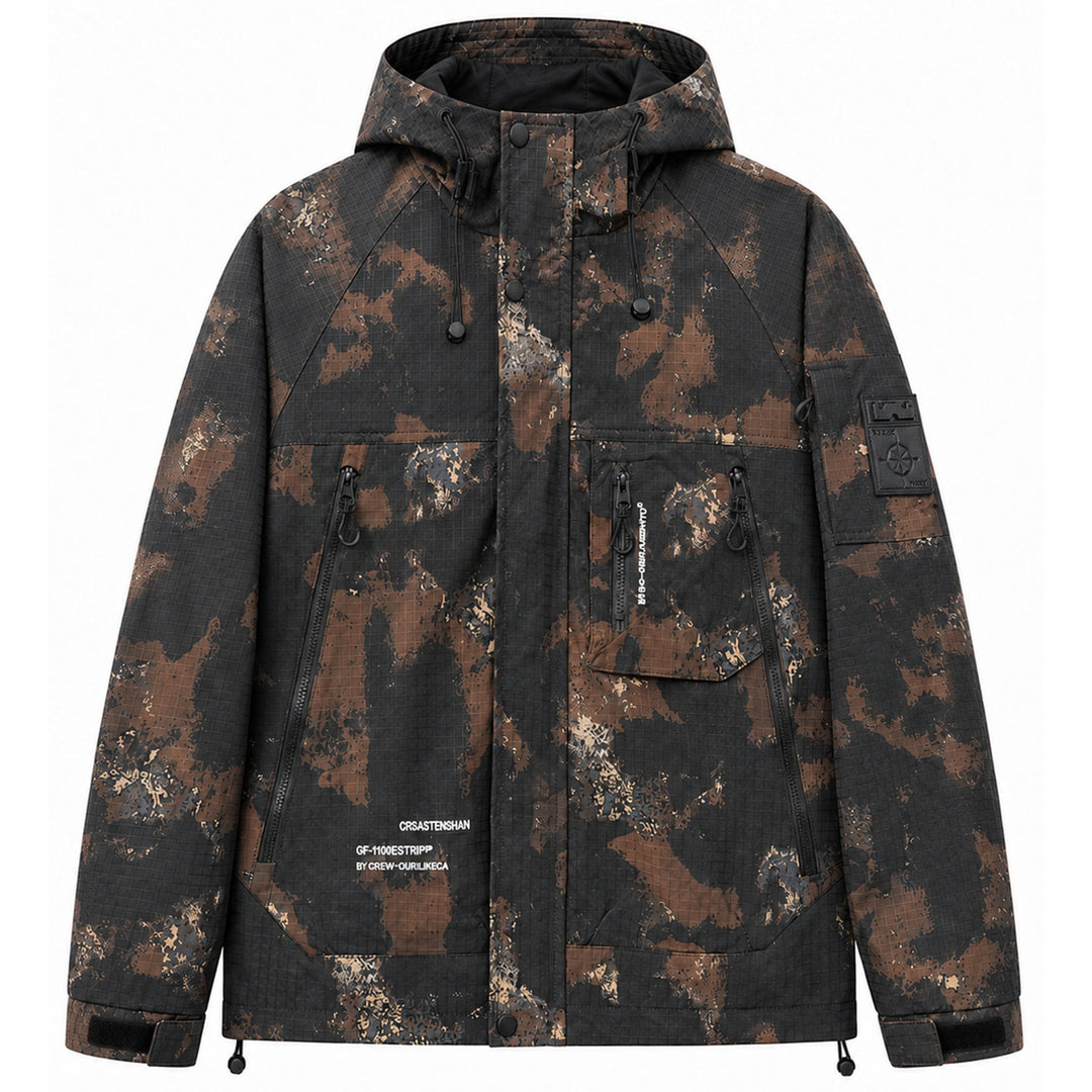 Herren Multifunktionale Outdoorjacke mit Kapuze Drune
