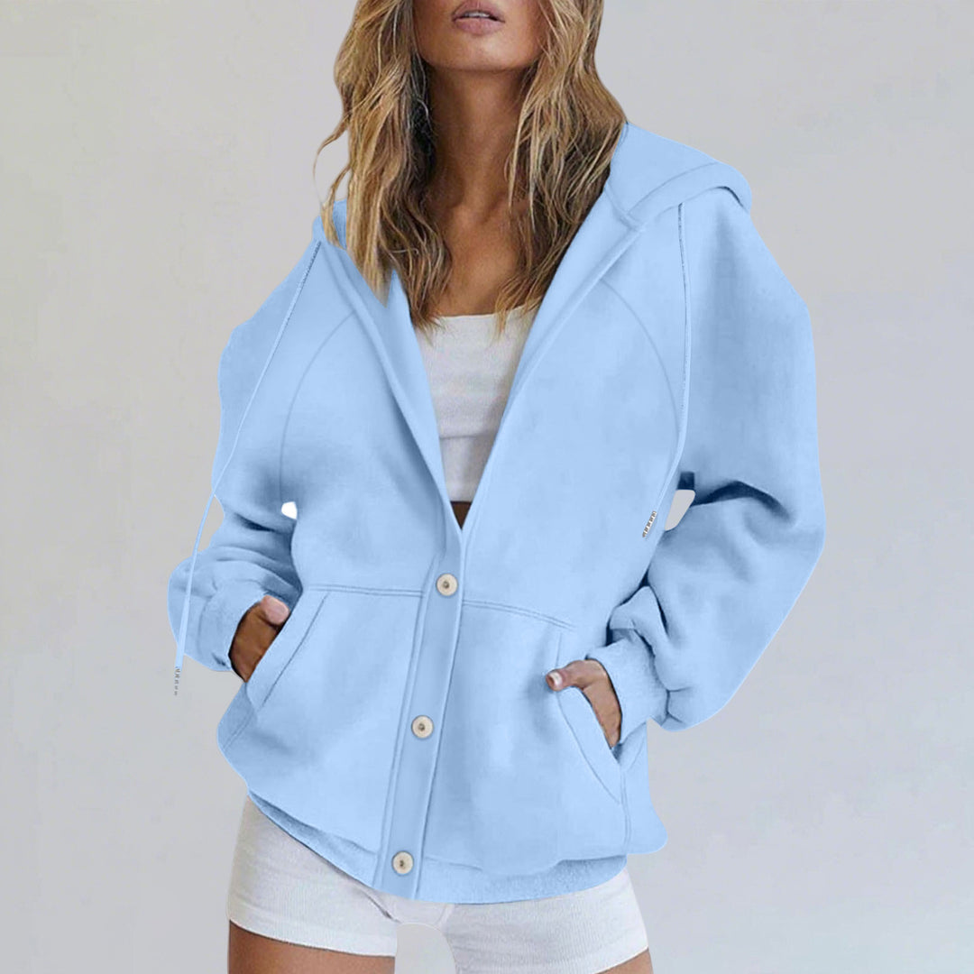 Damen lässige Kapuzenjacke Drune