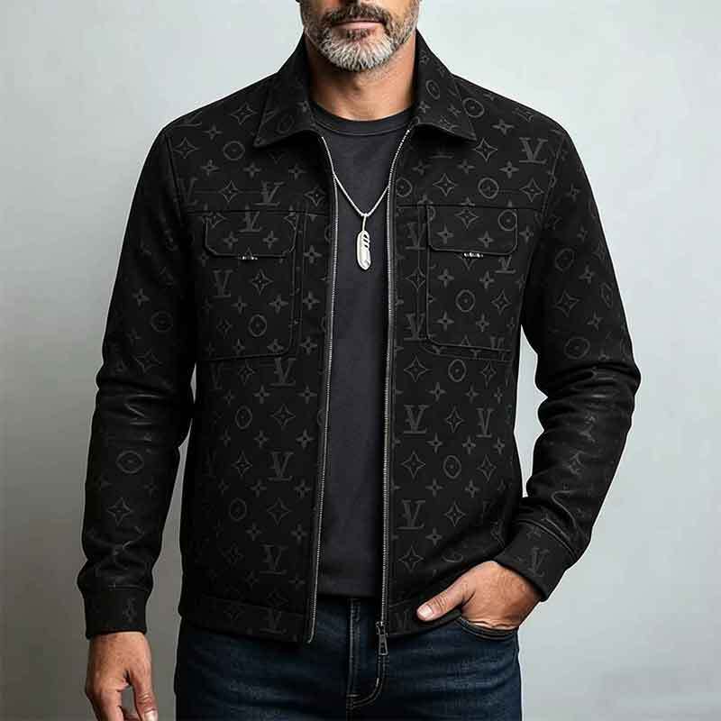 Herren Modische Utility-Jacke Drune