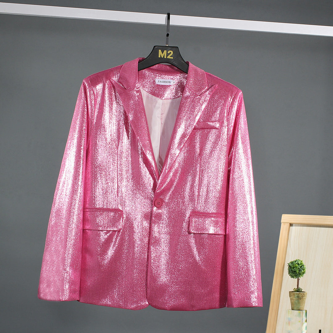 Herren schimmernder Blazer mit luxuriösem Obermaterial und klassischem Schnitt Drune