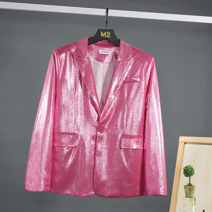 Herren schimmernder Blazer mit luxuriösem Obermaterial und klassischem Schnitt Drune