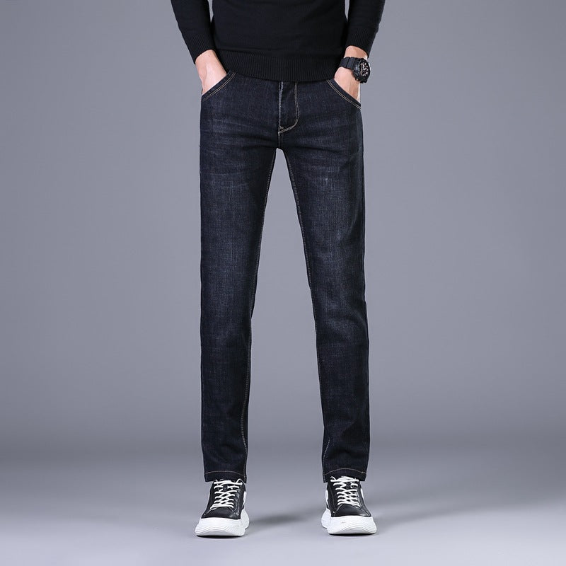 Damen Elastische Slim‑Straight-Jeans mit hohem Komfortbund Drune