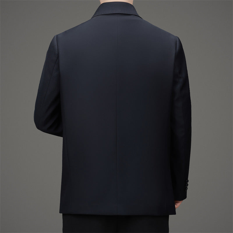 Herren eleganter Übergangsblazer mit praktischem Stehkragen und modernen Details Drune