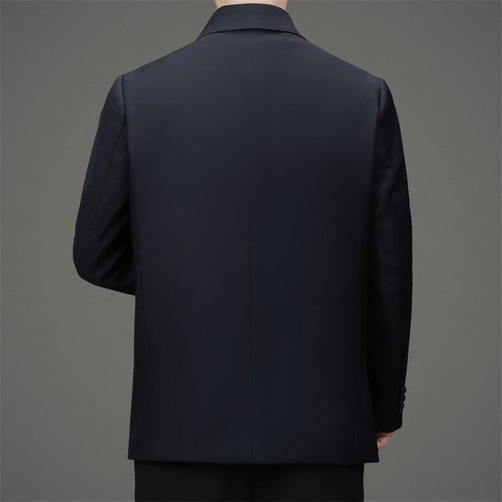 Herren eleganter Übergangsblazer mit praktischem Stehkragen und modernen Details Drune