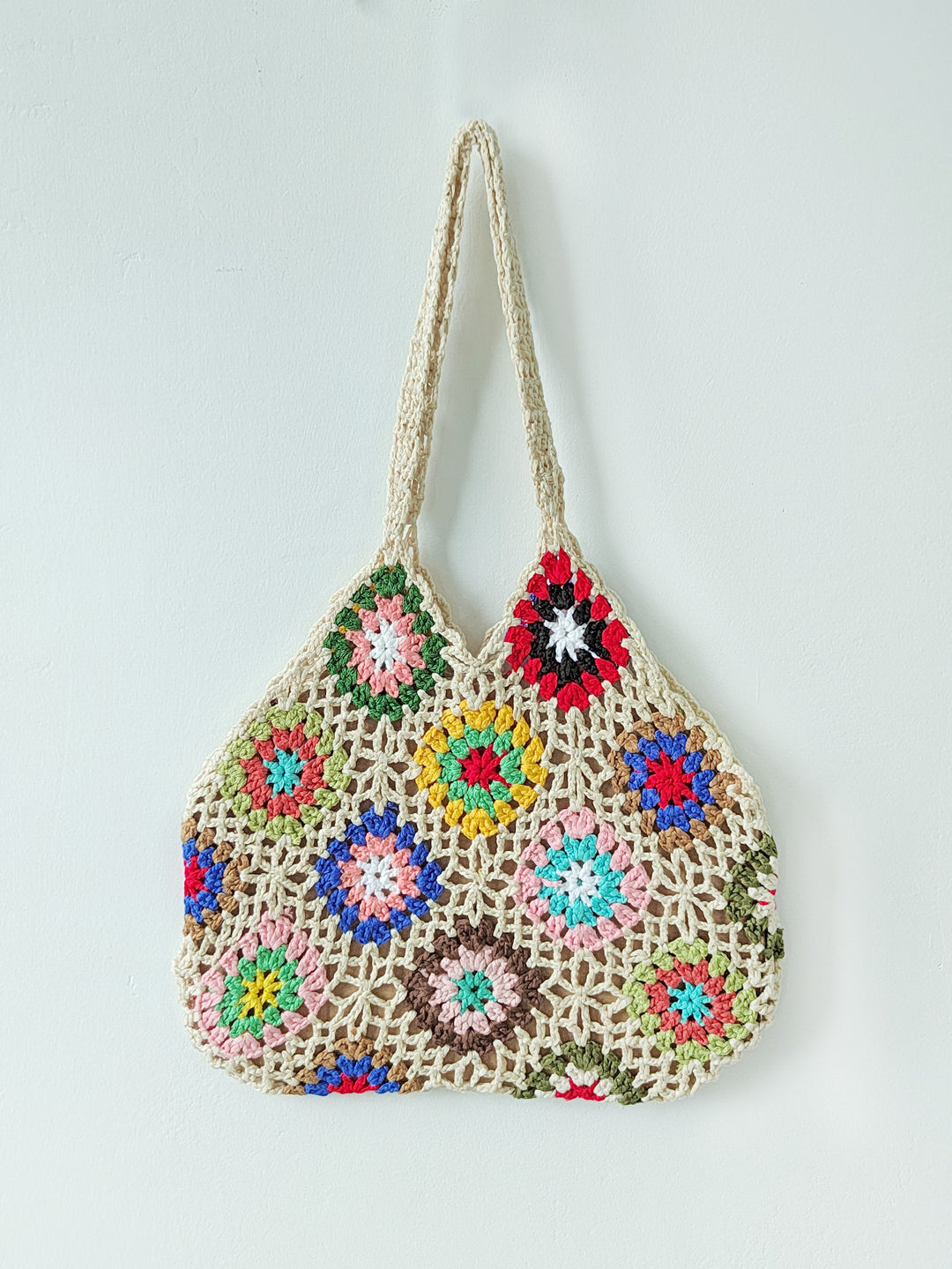 Damen Handgefertigte Häkel-Shopper-Tasche Drune