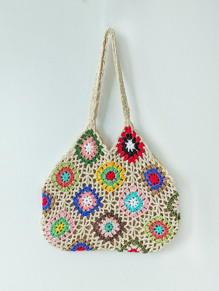 Damen Handgefertigte Häkel-Shopper-Tasche Drune