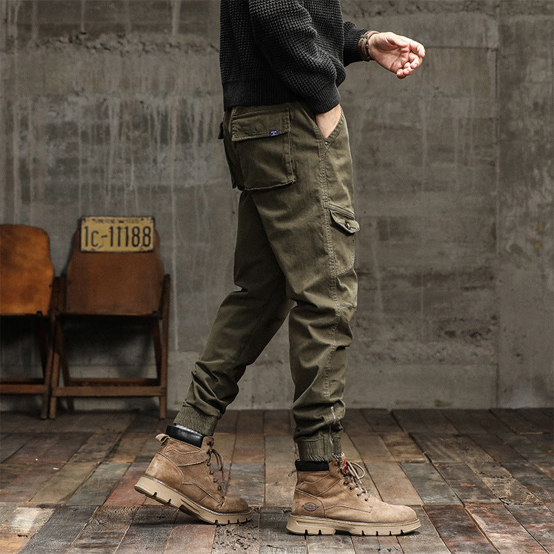 Herren Städtischer Tapered Funktions-Jogger mit elastischem Komfortbund, verstärkten Kniepartien und Knöchelreißverschluss Drune