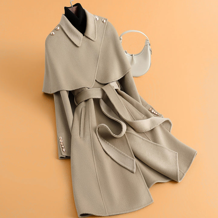 Damen Stylischer Cape-Mantel Drune