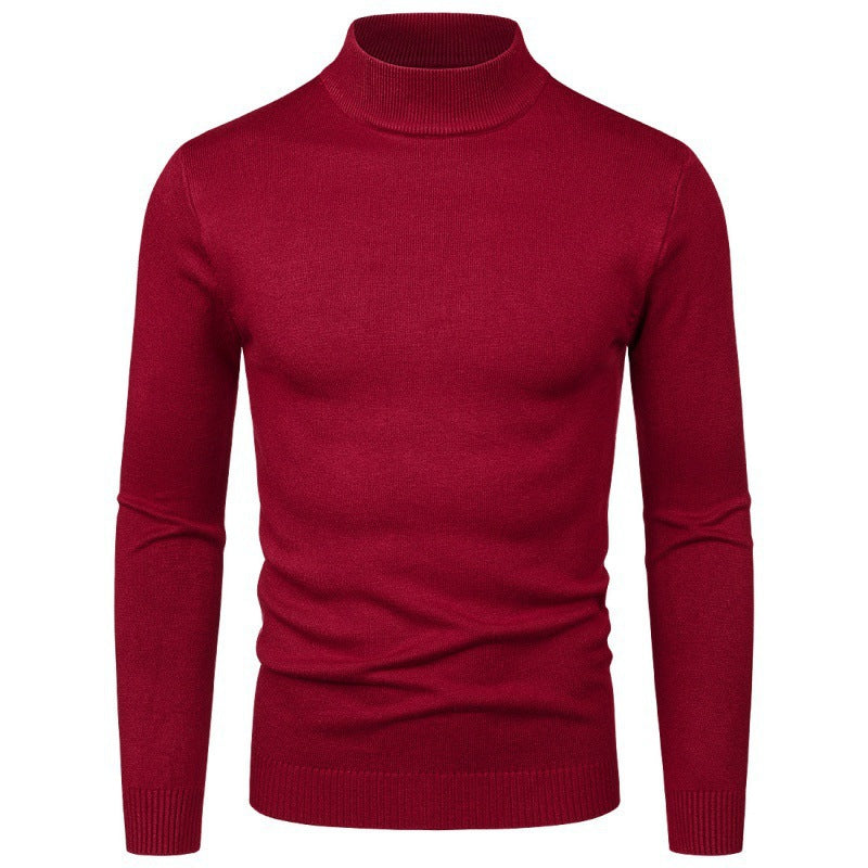 Herren eleganter Rollkragenpullover aus feiner Baumwollmischung Drune