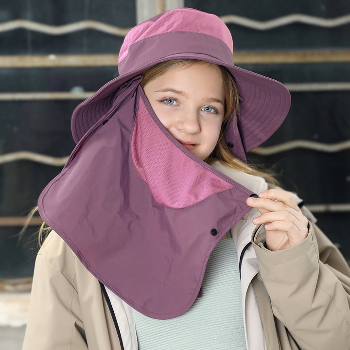 Drune | Vollabdeckung Gesicht Sonnenschutz Maske im Freien UV Eimer Hut