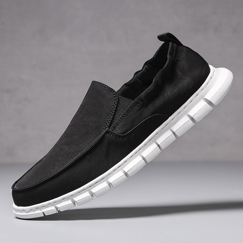 Herren Slipper-Sneaker im Mokassin-Stil mit elastischem Einstieg und segmentierter Komfortsohle Drune