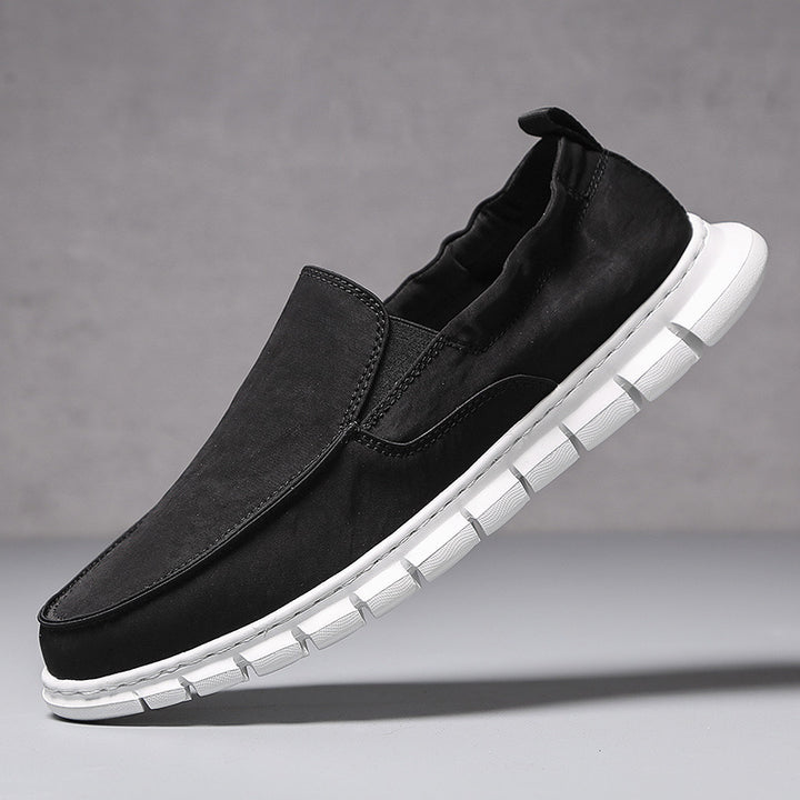 Herren Slipper-Sneaker im Mokassin-Stil mit elastischem Einstieg und segmentierter Komfortsohle Drune
