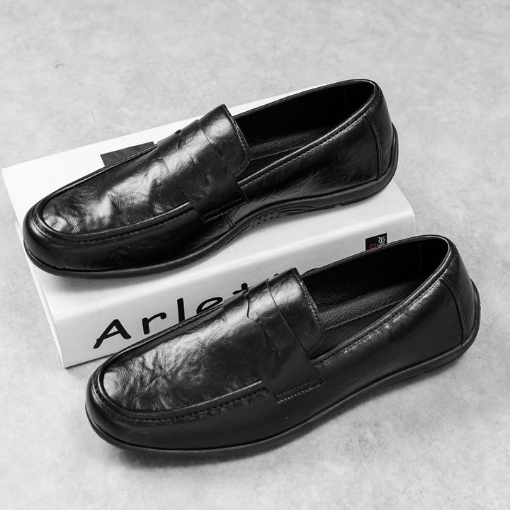 Herren Elegante Mokassins mit feinen Detailnähte Drune
