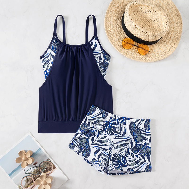Damen Tankini-Set mit floralem Muster und bequemen Shorts Drune