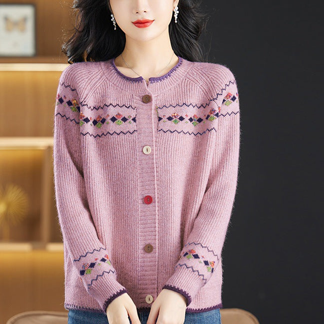 Damen Verspielte Strickjacke Drune